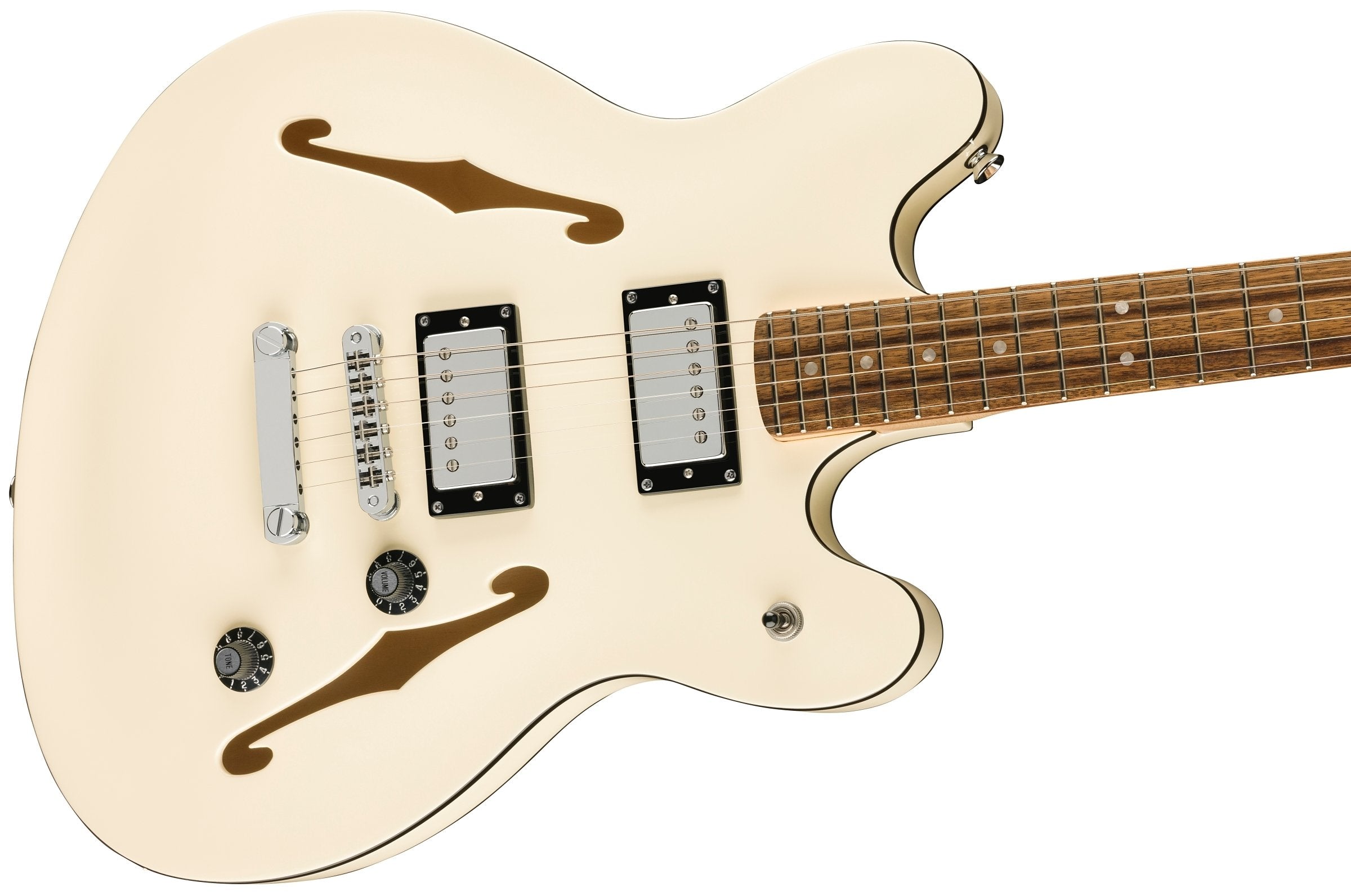GUITARRA ELECTRICA SQUIER AFF STARCASTER DLX BLANCO
