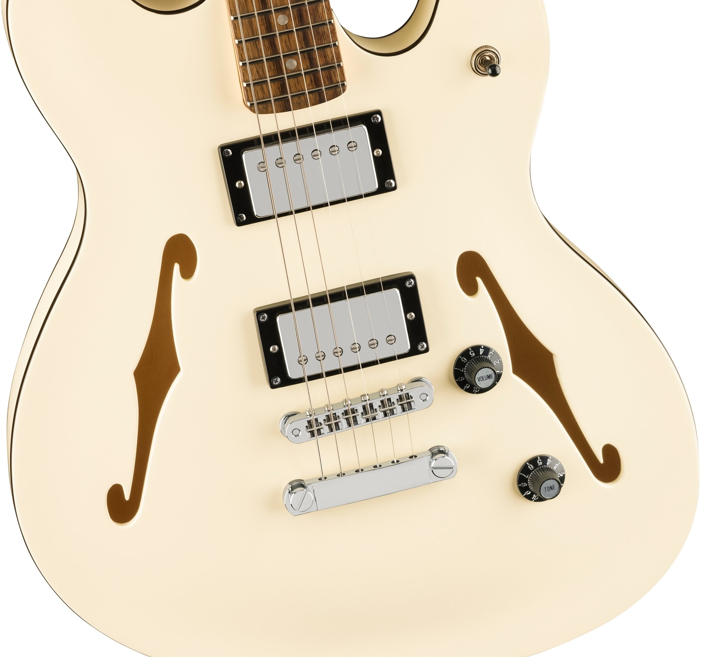 GUITARRA ELECTRICA SQUIER AFF STARCASTER DLX BLANCO