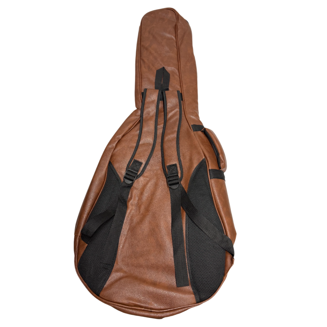 FORRO MICHE PARA GUITARRA AB89 CUERO MARRON 40" MARCADO