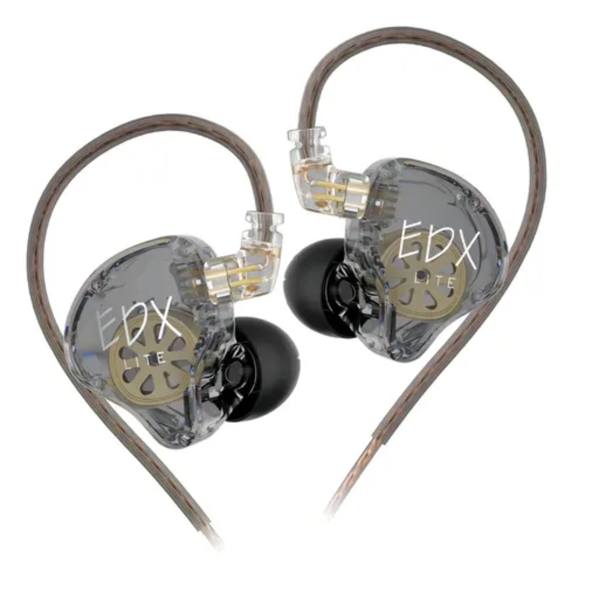 AURICULARES EDX LITE GRIS/TRANSPARENTE SIN MICROFONO