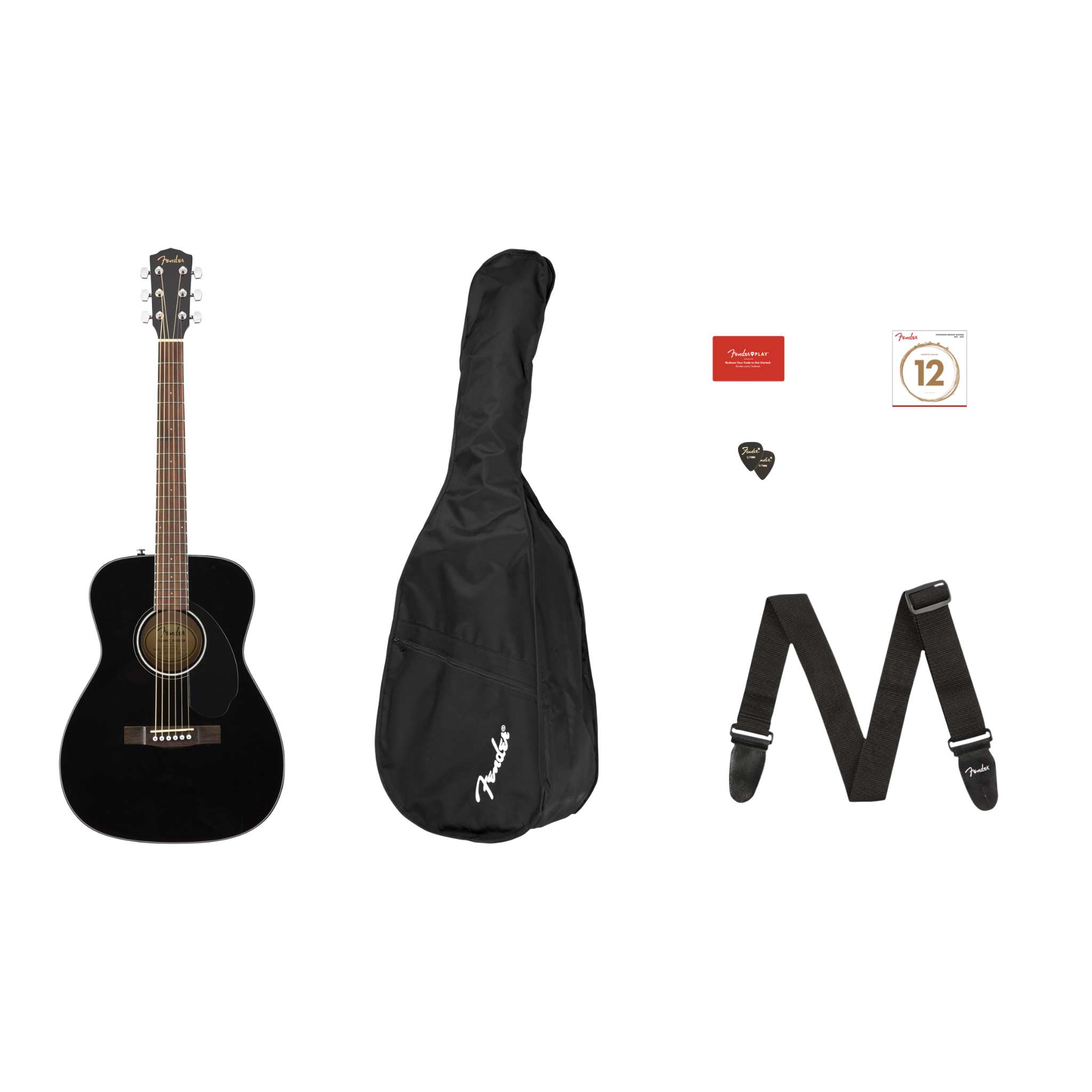 COMBO GUITARRA ACUSTICA FENDER CC60S CONCERT NEGRO MOD0970150406