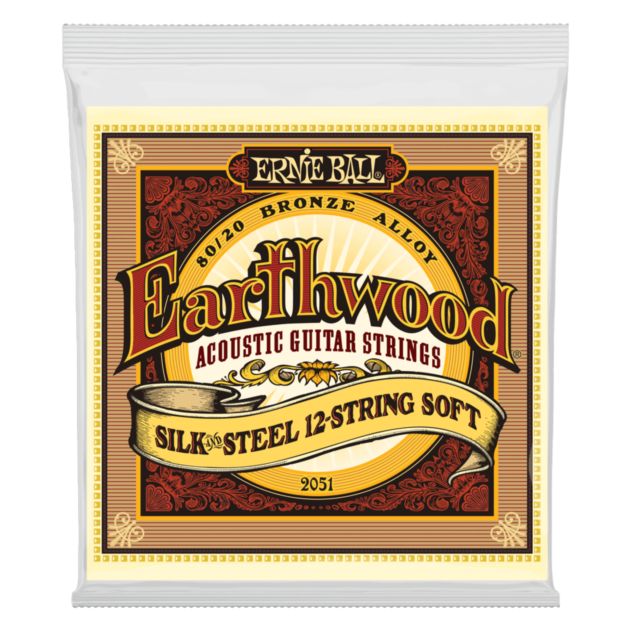 CUERDAS PARA GUITARRA ACUSTICA 12 C ERNIE BALL 2051 ERTHWD BRONCE