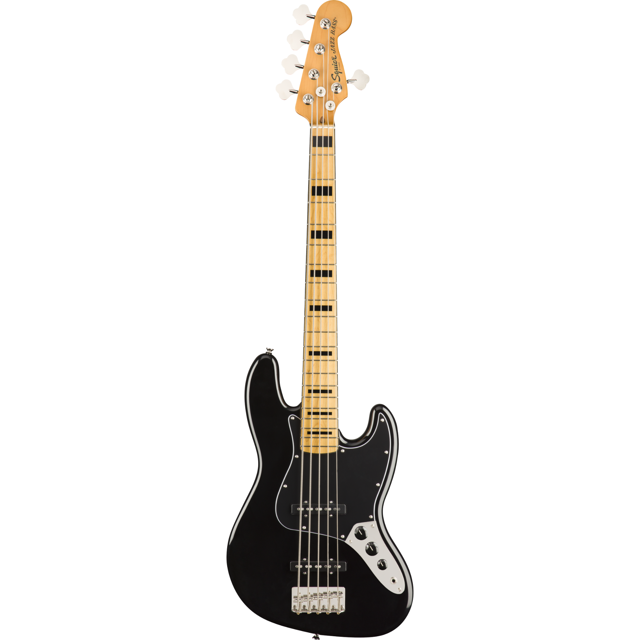 BAJO ELECTRICO SQUIER CV 70S JAZZ NEGRO MAPLE 5 CUERDAS MOD0374550506