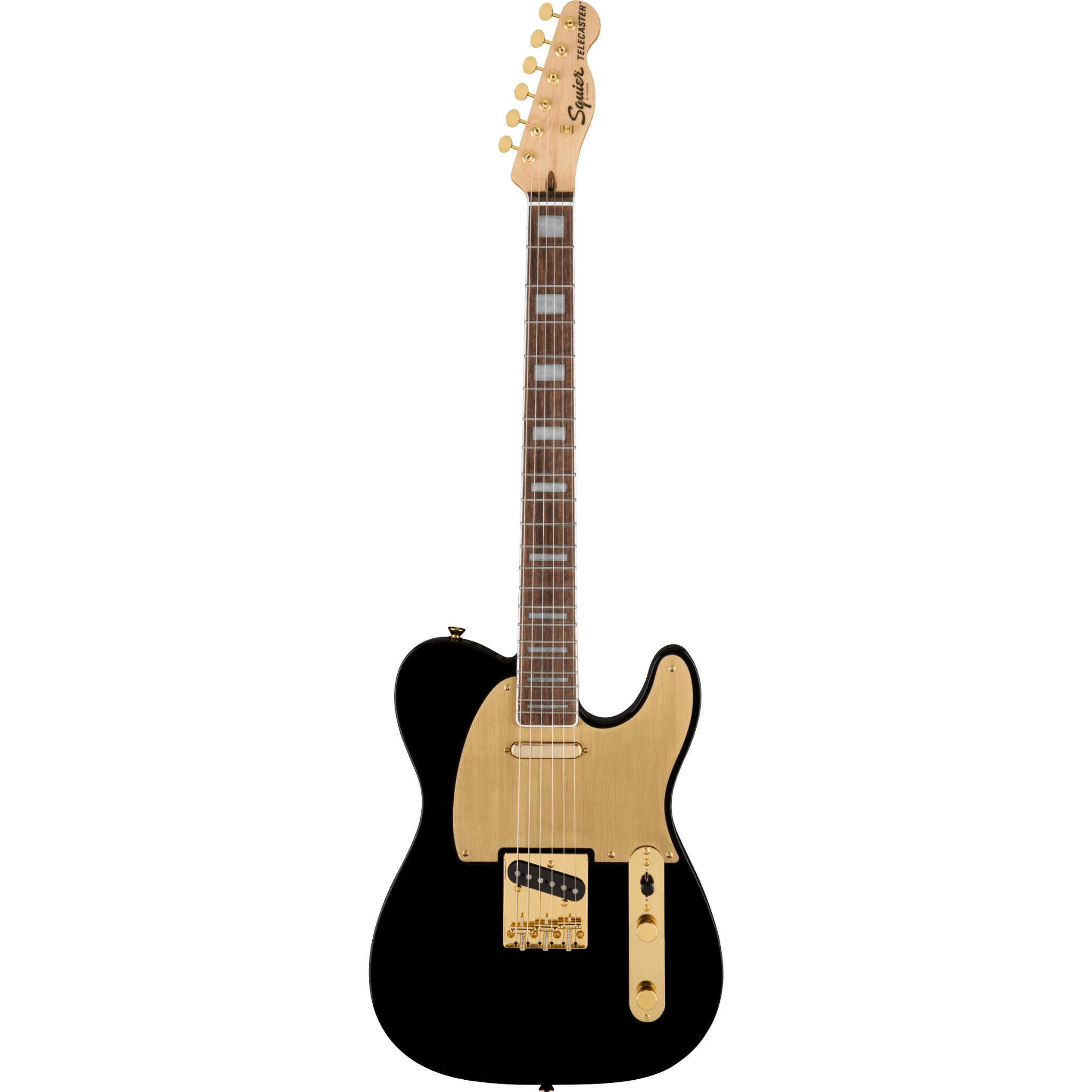 GUITARRA ELECTRICA SQUIER 40TH TELECASTER GOLD NEGRO LAUREL MOD0379400506
