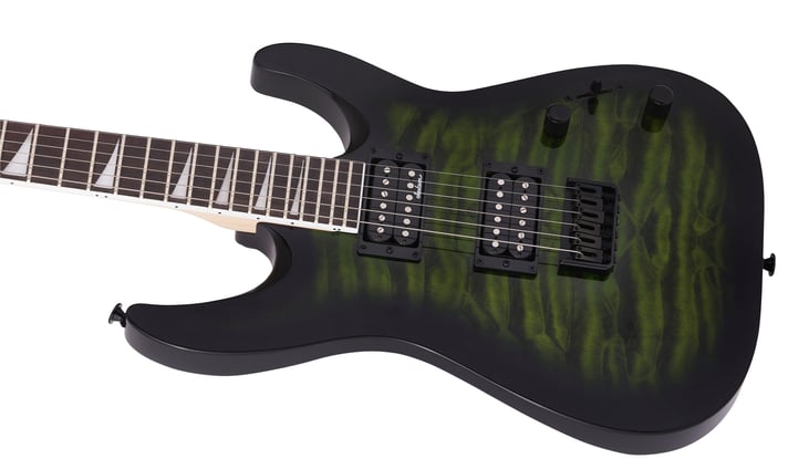 GUITARRA ELECTRICA JACKSON JS32Q DINKY VERDE/TR HT MOD2918809587