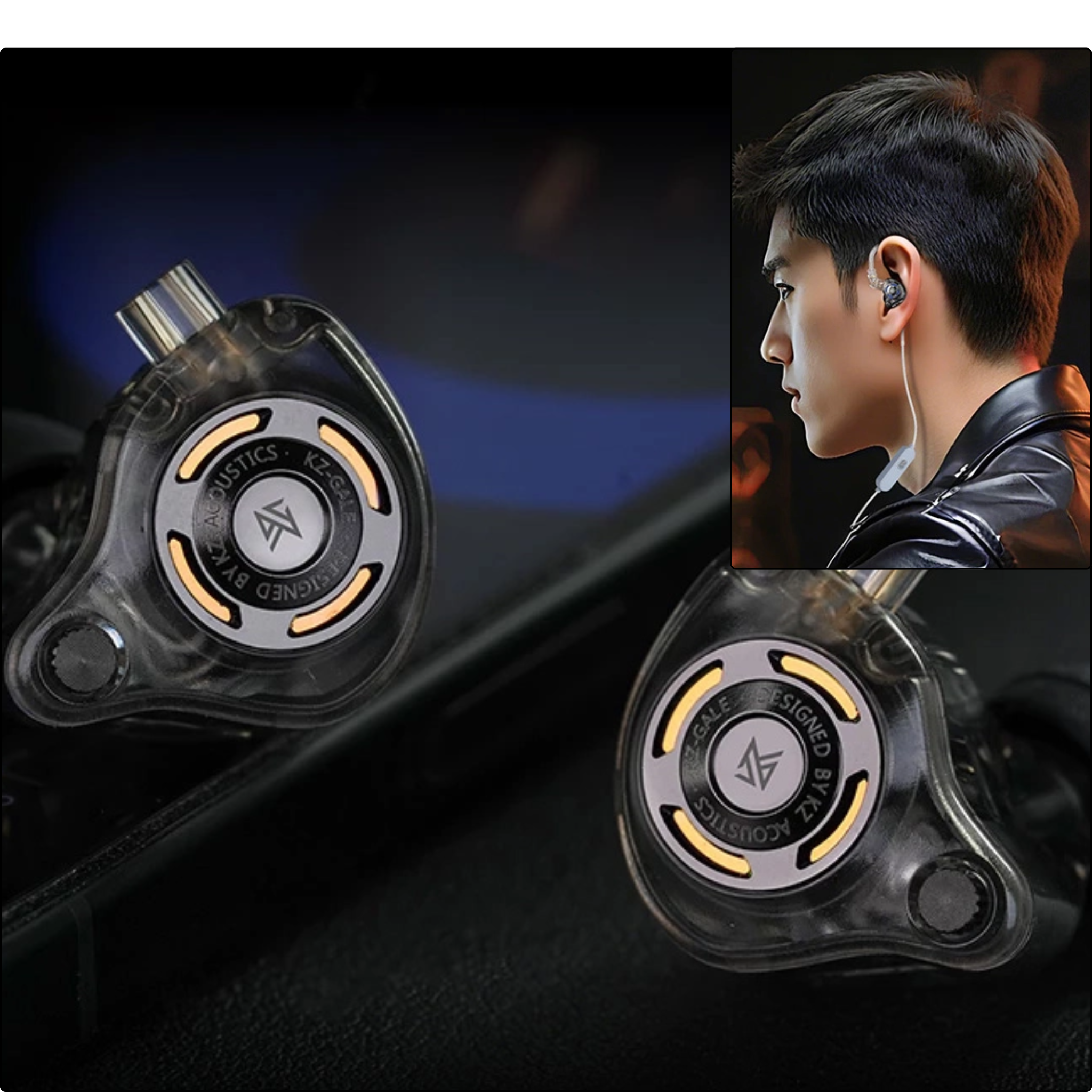 AURICULAR KZ GALE NEGRO IN-EAR