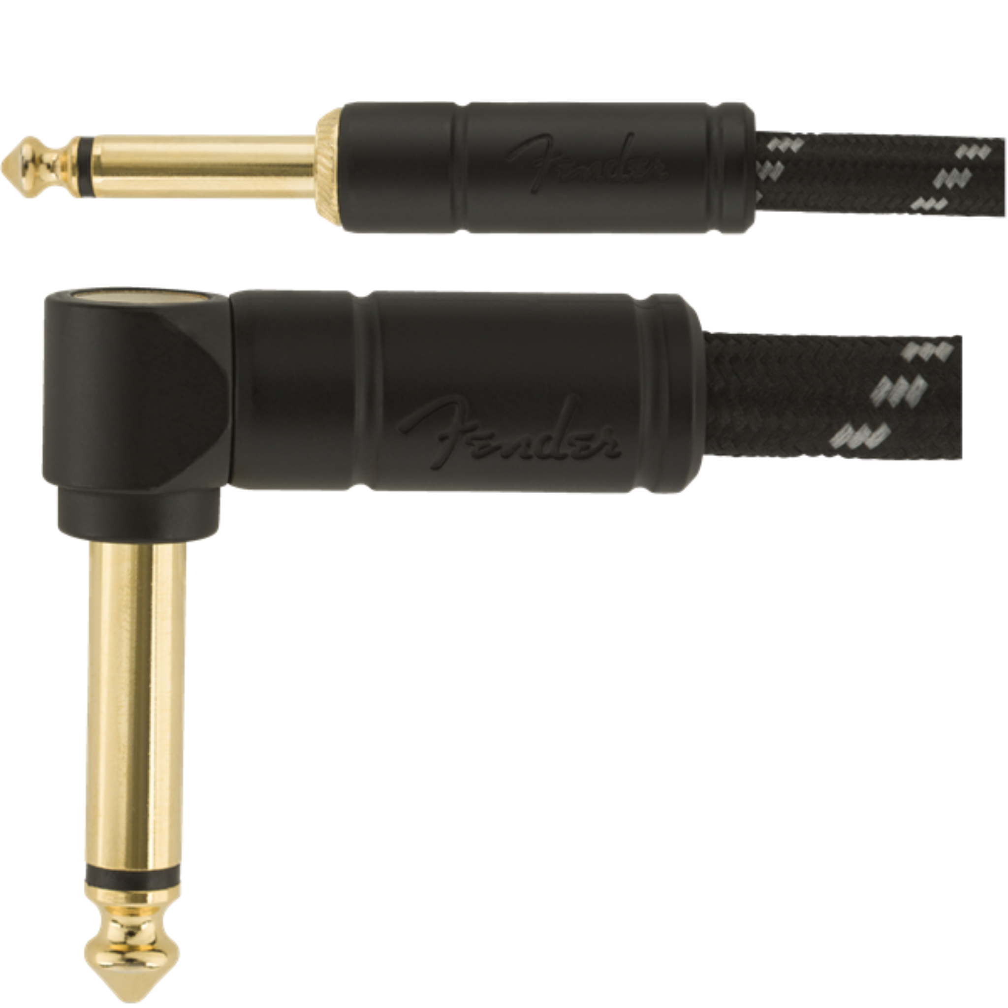 CABLE LINEA FENDER DELUXE 3 MTS ANG NEGRO MOD0990820090