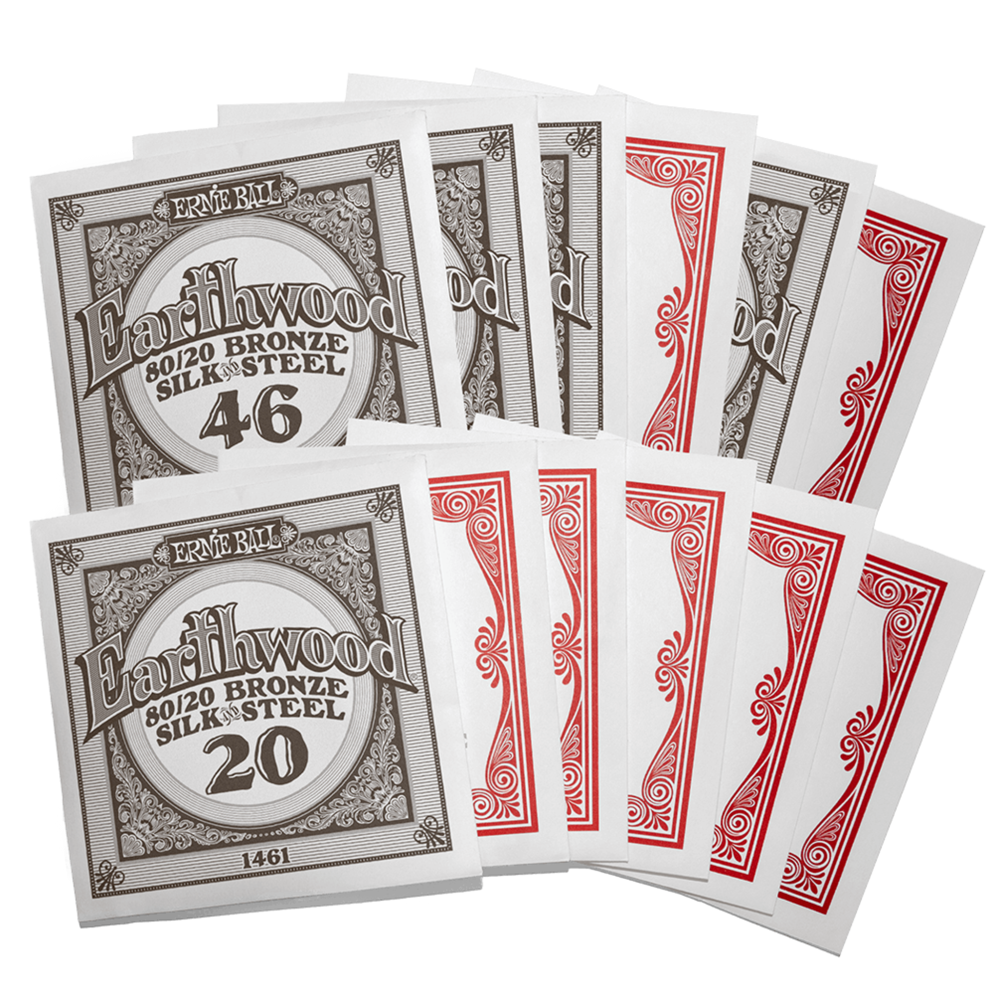 CUERDAS PARA GUITARRA ACUSTICA 12 C ERNIE BALL 2051 ERTHWD BRONCE