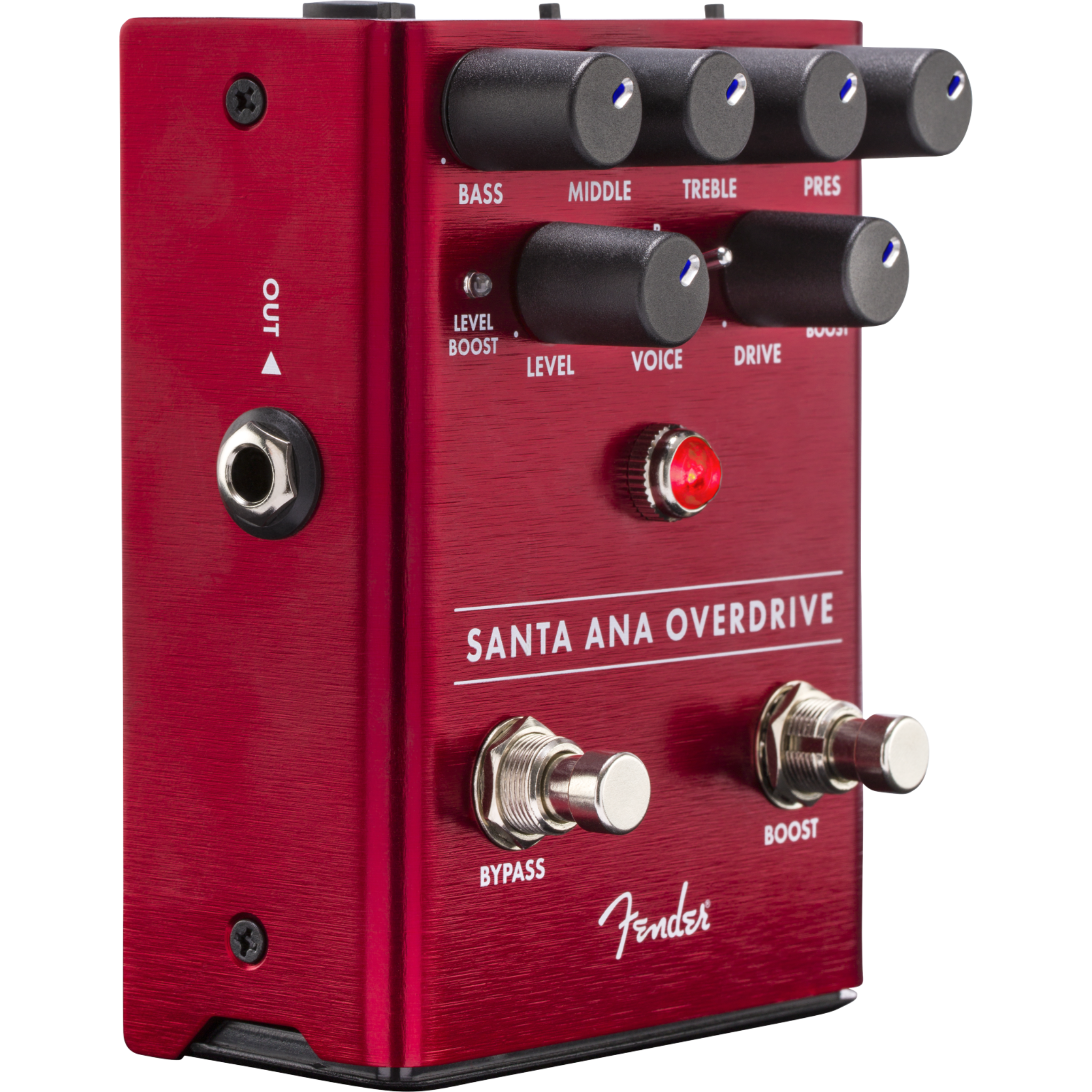 PEDAL DE GUITARRA FENDER SANTA ANA OVERDRIVE ROJO MOD0234533000