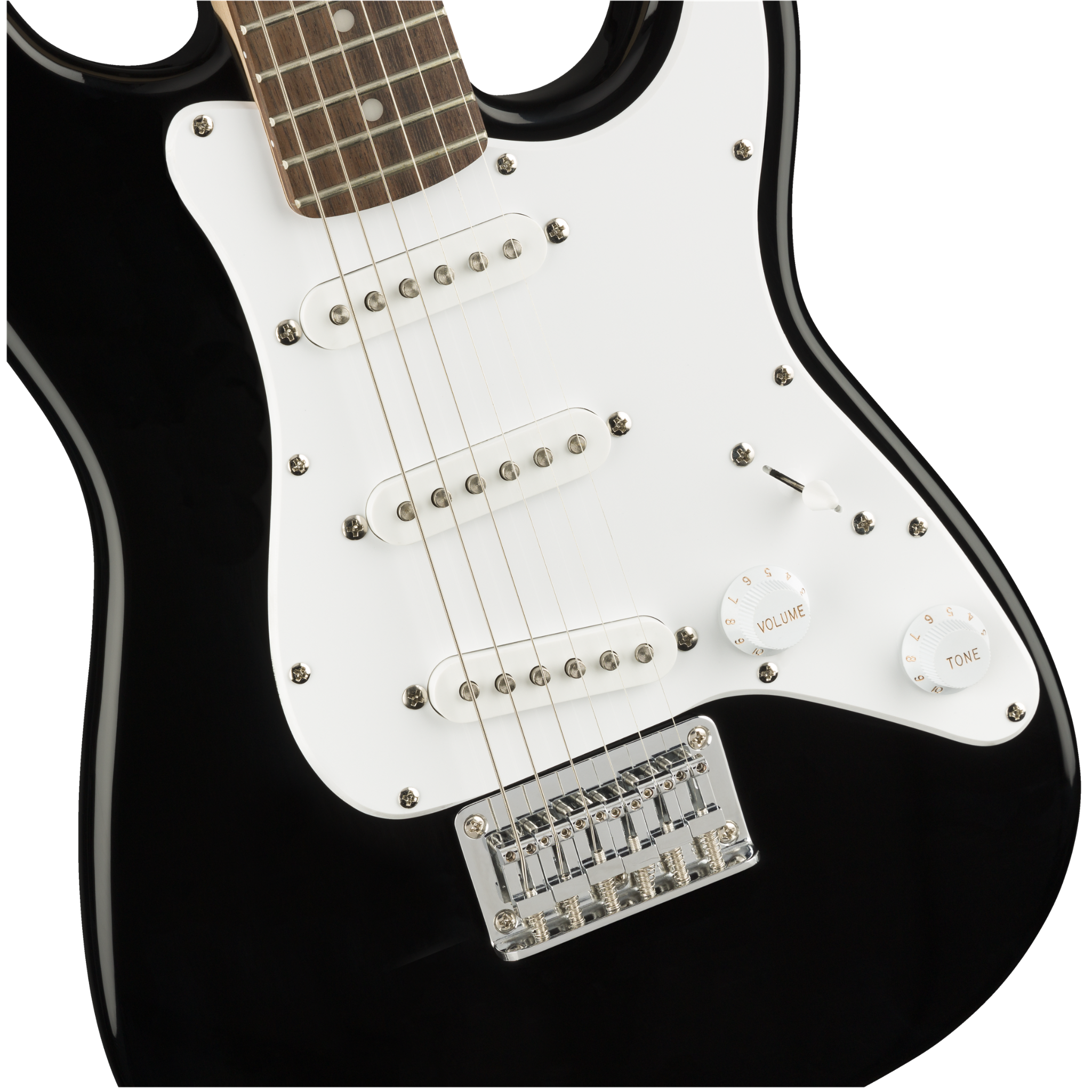 GUITARRA ELECTRICA SQUIER MINI STRATOCASTER NEGRO LAUREL MOD0370121506