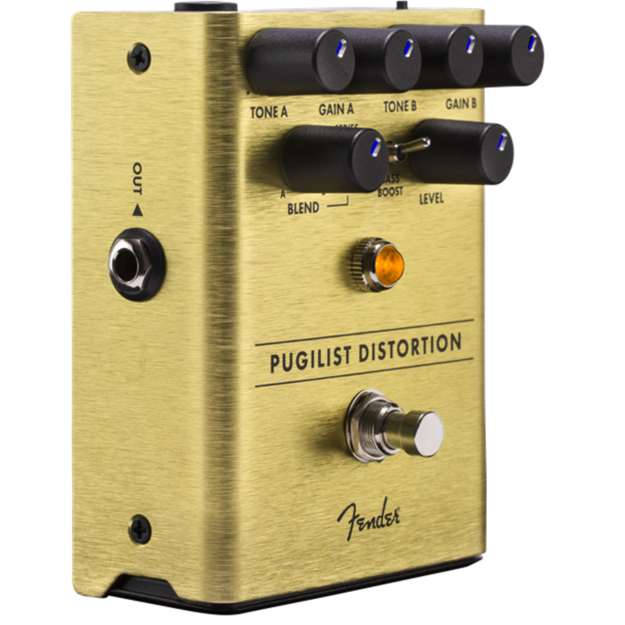 PEDAL DE GUITARRA FENDER PUGILIST DISTORTION DORADO MOD0234534000
