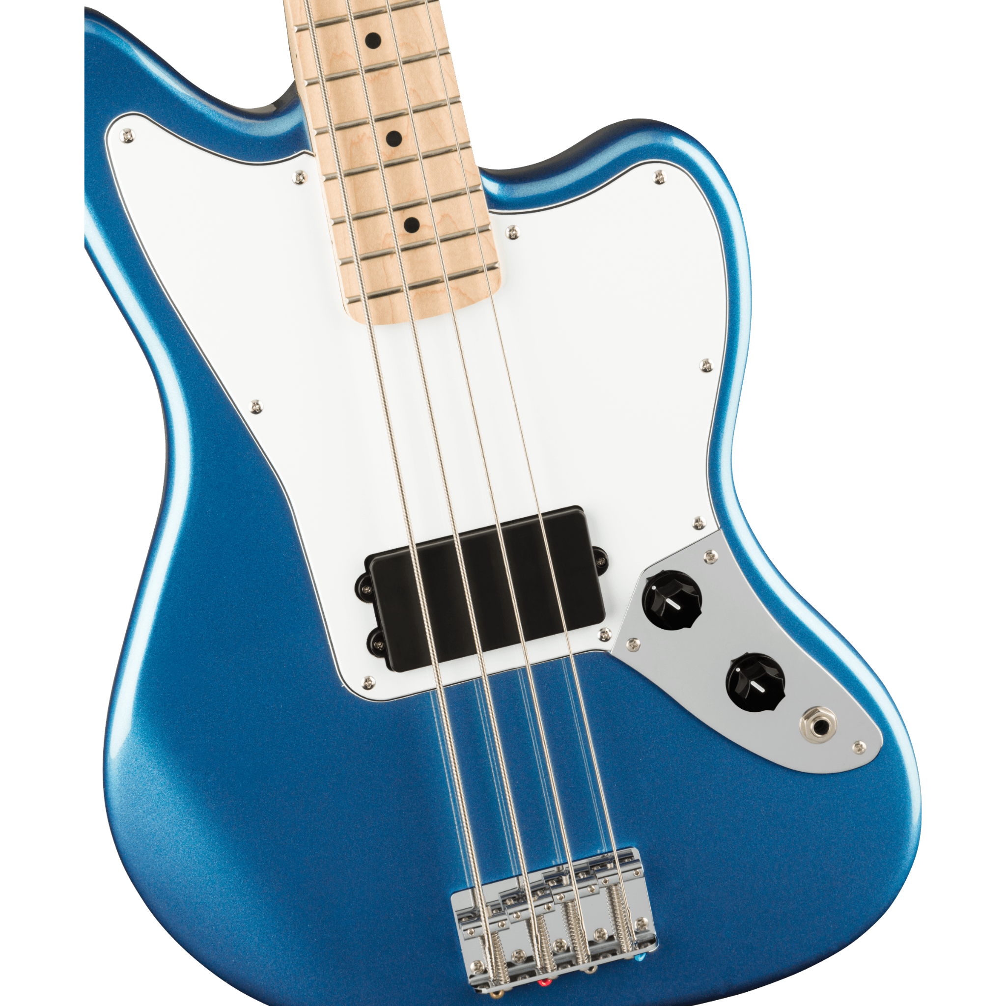 BAJO ELECTRICO SQUIER AFF JAGUAR AZUL MAPLE 4 CUERDAS H MOD0378502502