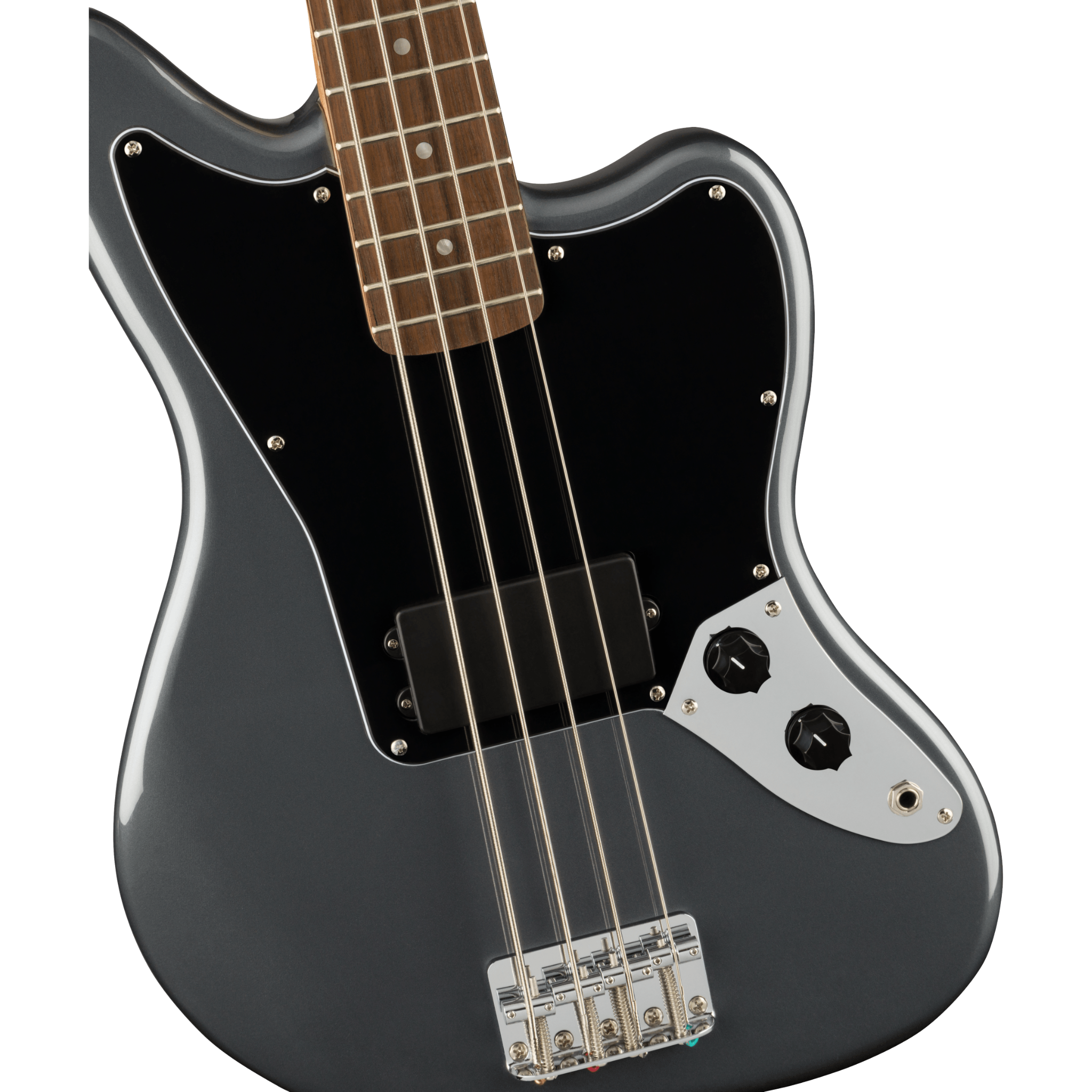 BAJO ELECTRICO FENDER SQUIER AFF JAGUAR 4 CUERDAS NEGRO