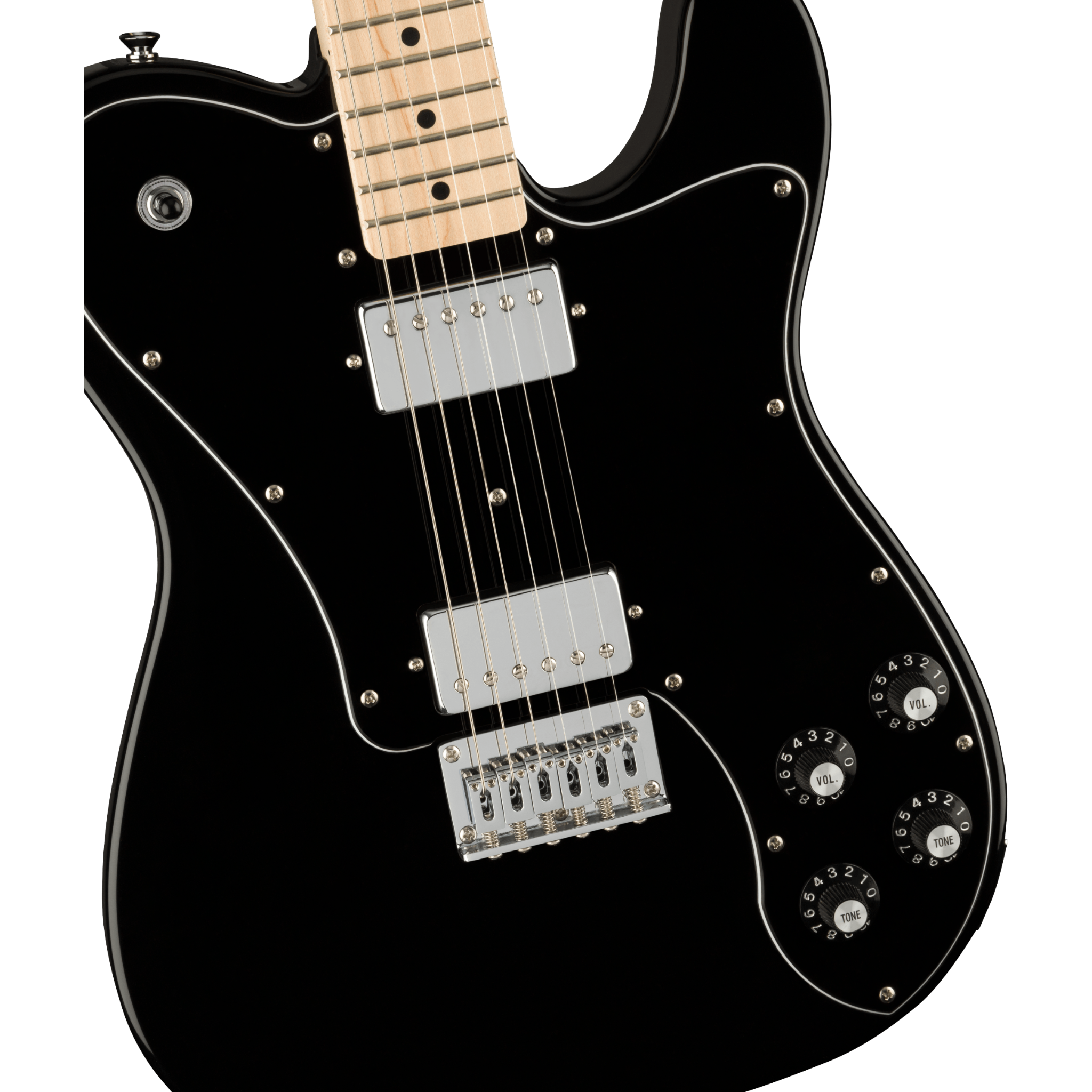 GUITARRA ELECTRICA SQUIER AFF DLX TELECASTER NEGRO MAPLE HH MOD0378253506