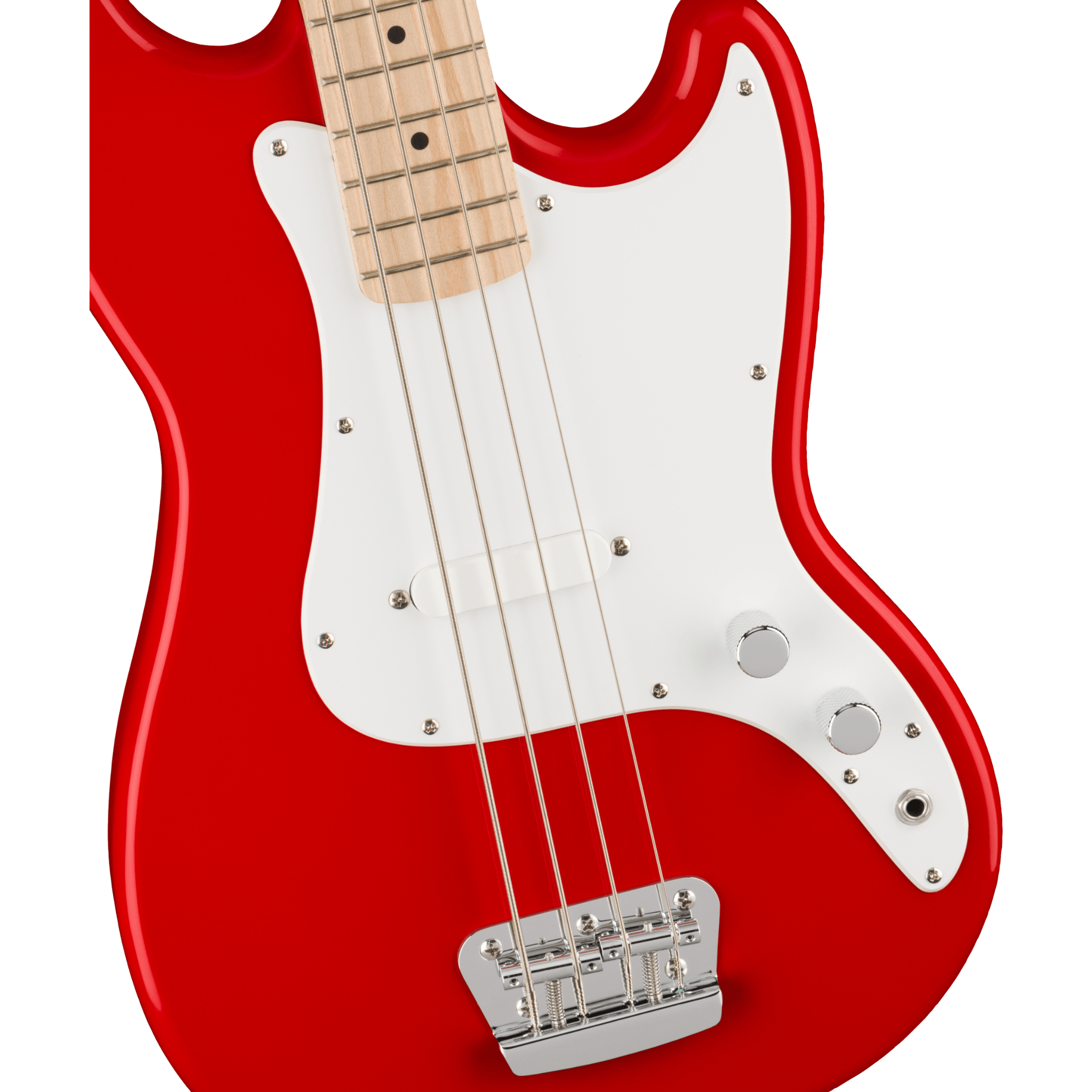 BAJO ELECTRICO SQUIER AFF BRONCO ROJO MAPLE 4 CUERDAS MOD0310902558