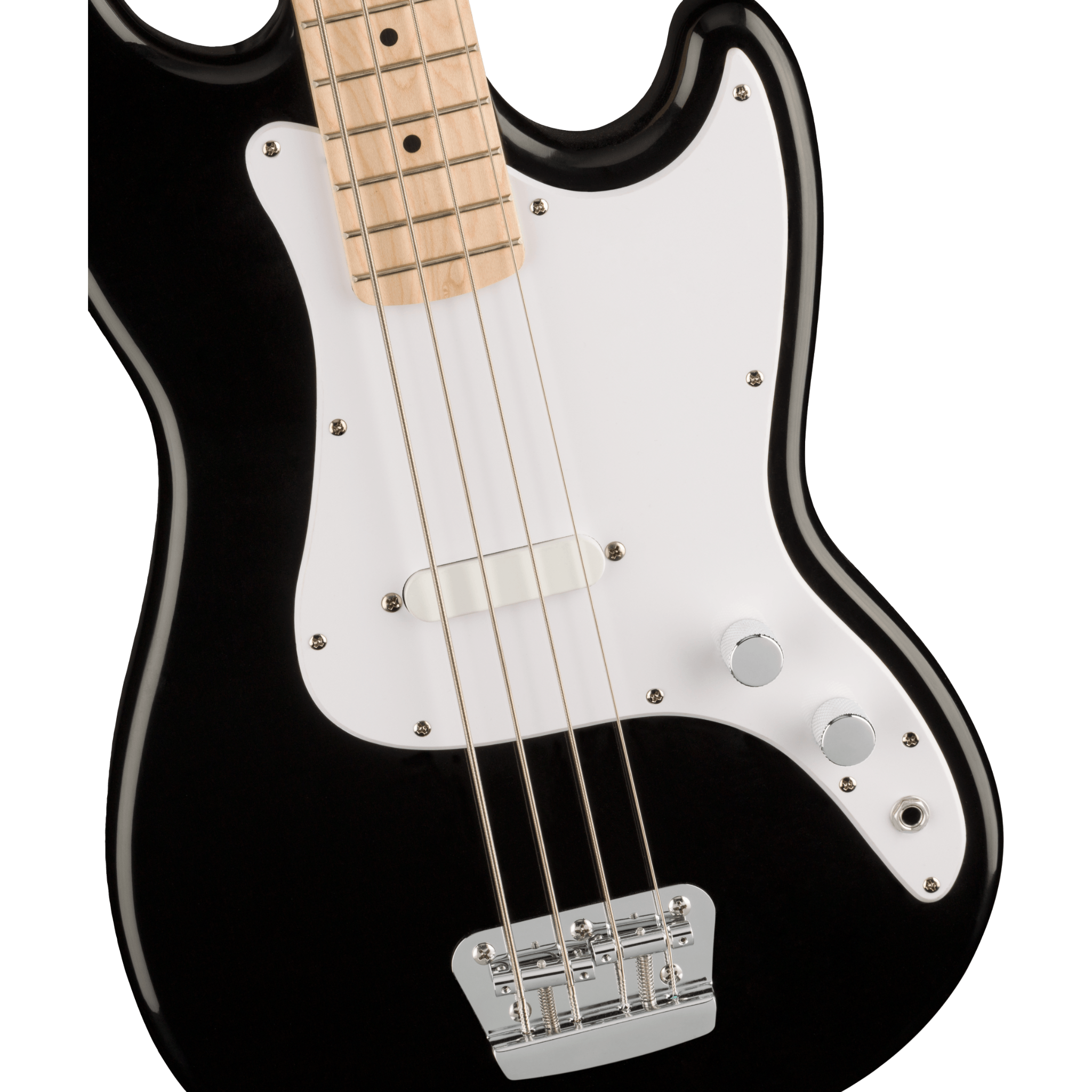 BAJO ELECTRICO SQUIER AFF BRONCO NEGRO MAPLE 4 CUERDAS MOD0310902506