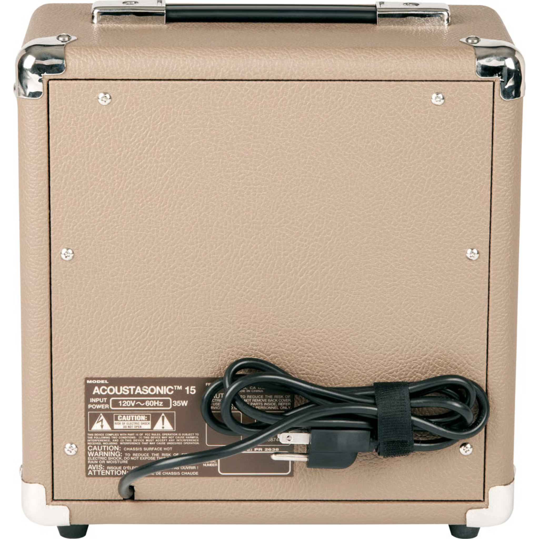 AMPLIFICADOR GUIT FENDER ACOUSTASONIC 15 MARRON