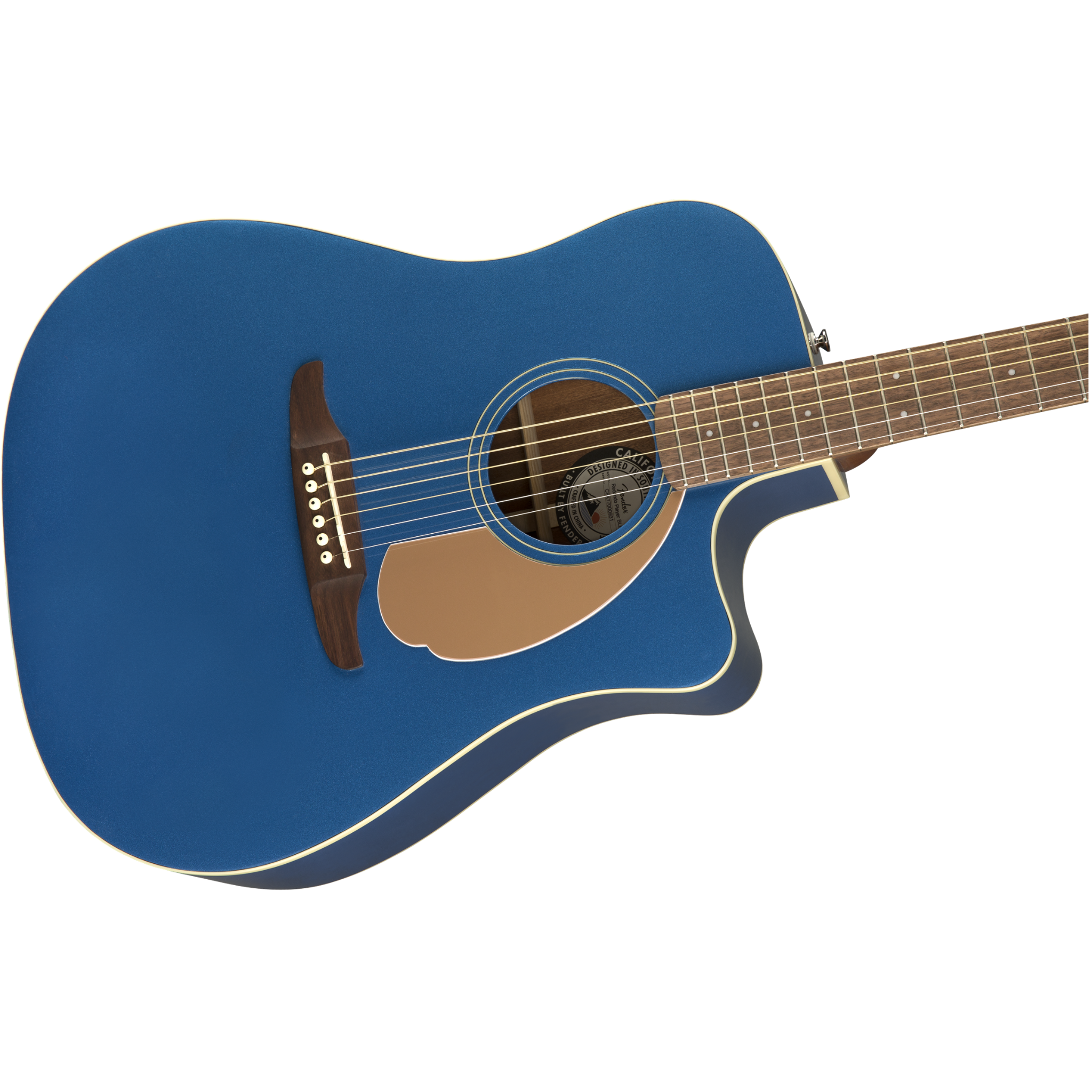 GUITARRA ELECTROACUSTICA FENDER PLR REDONDO FOLK AZUL MOD0970713010