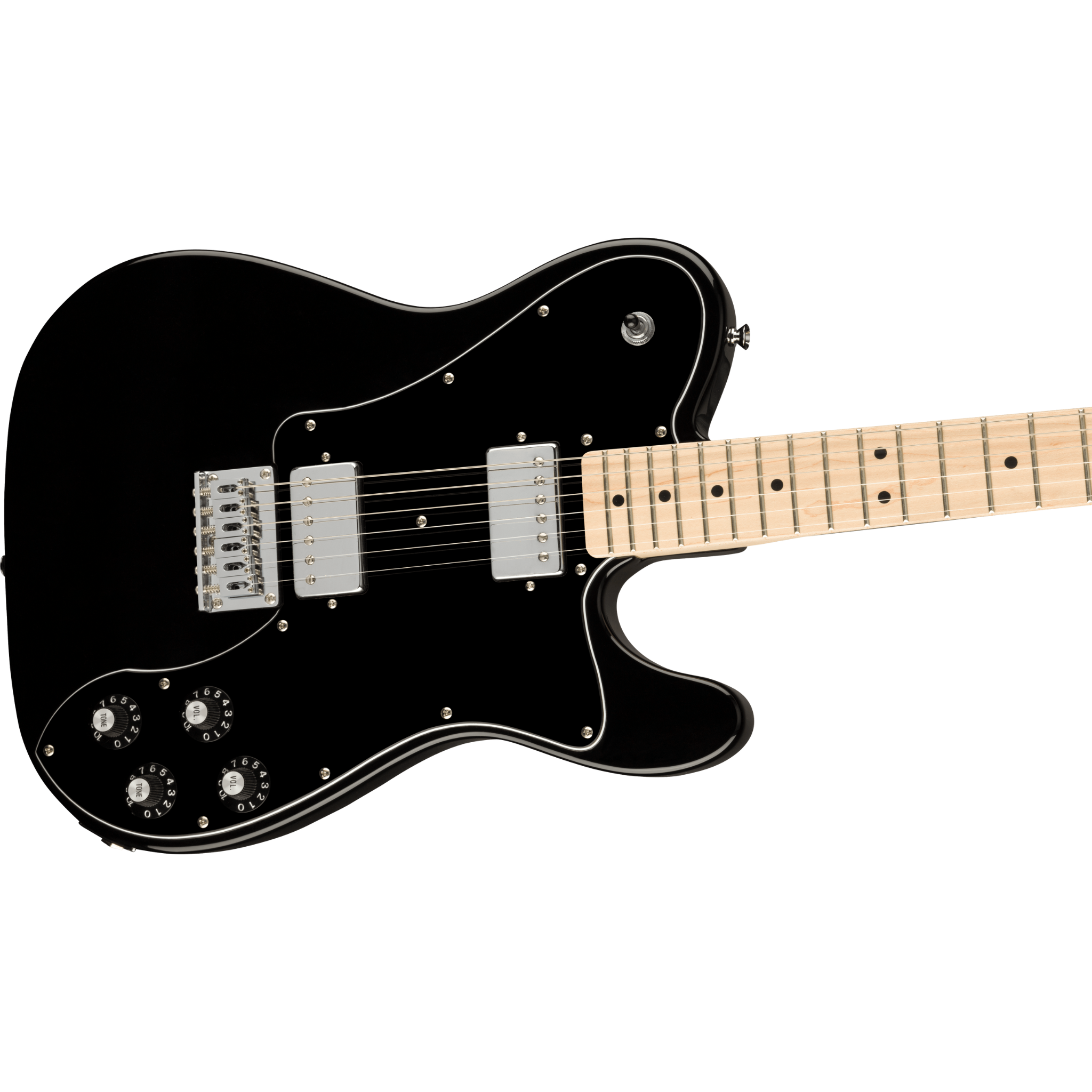 GUITARRA ELECTRICA SQUIER AFF DLX TELECASTER NEGRO MAPLE HH MOD0378253506