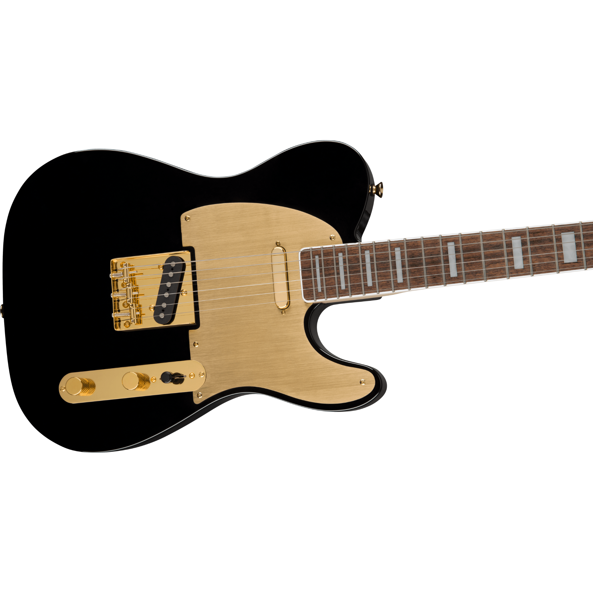 GUITARRA ELECTRICA SQUIER 40TH TELECASTER GOLD NEGRO LAUREL MOD0379400506