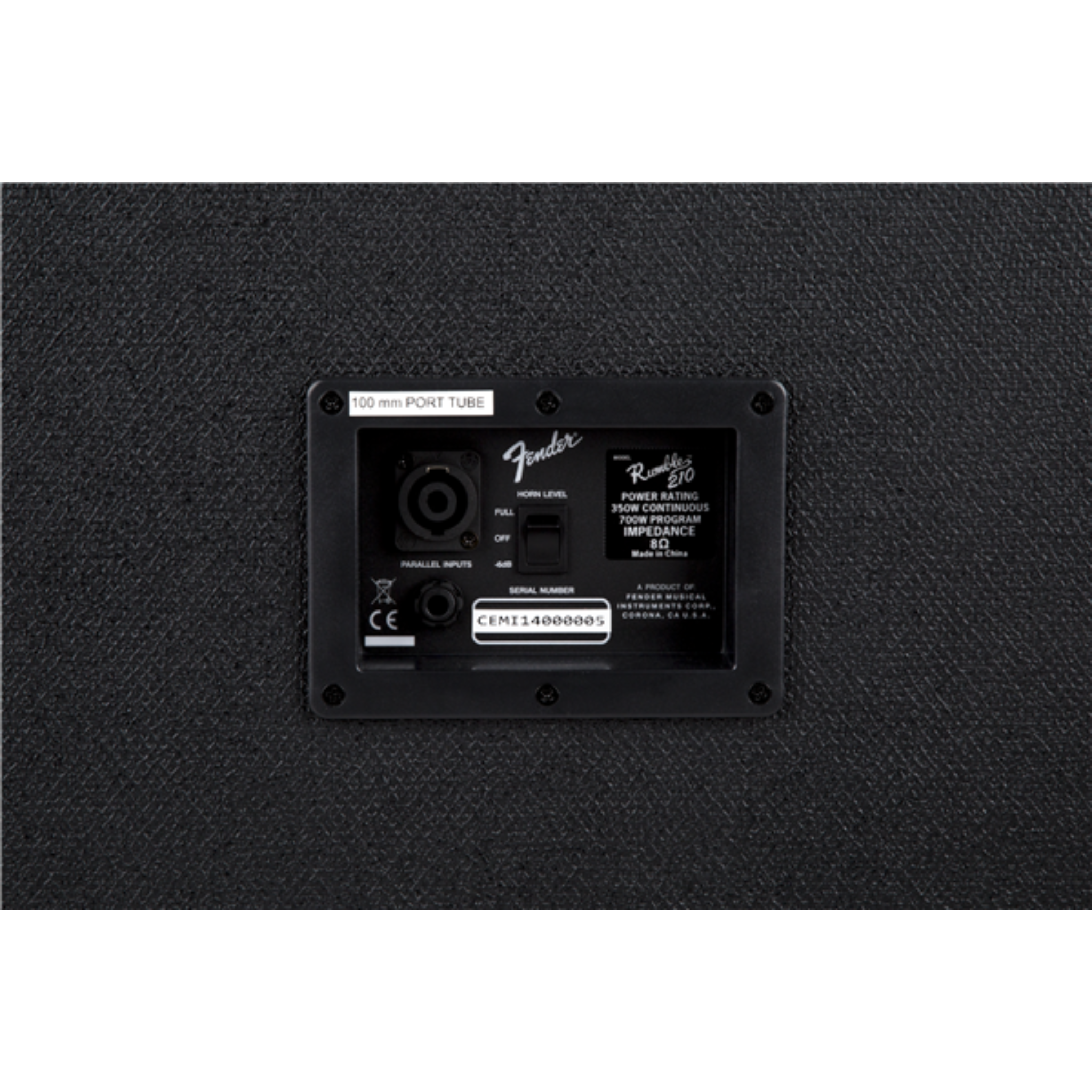 CABINA PASIVA FENDER RUMBLE 210 V3 BAJO NEGRO MOD2380100000