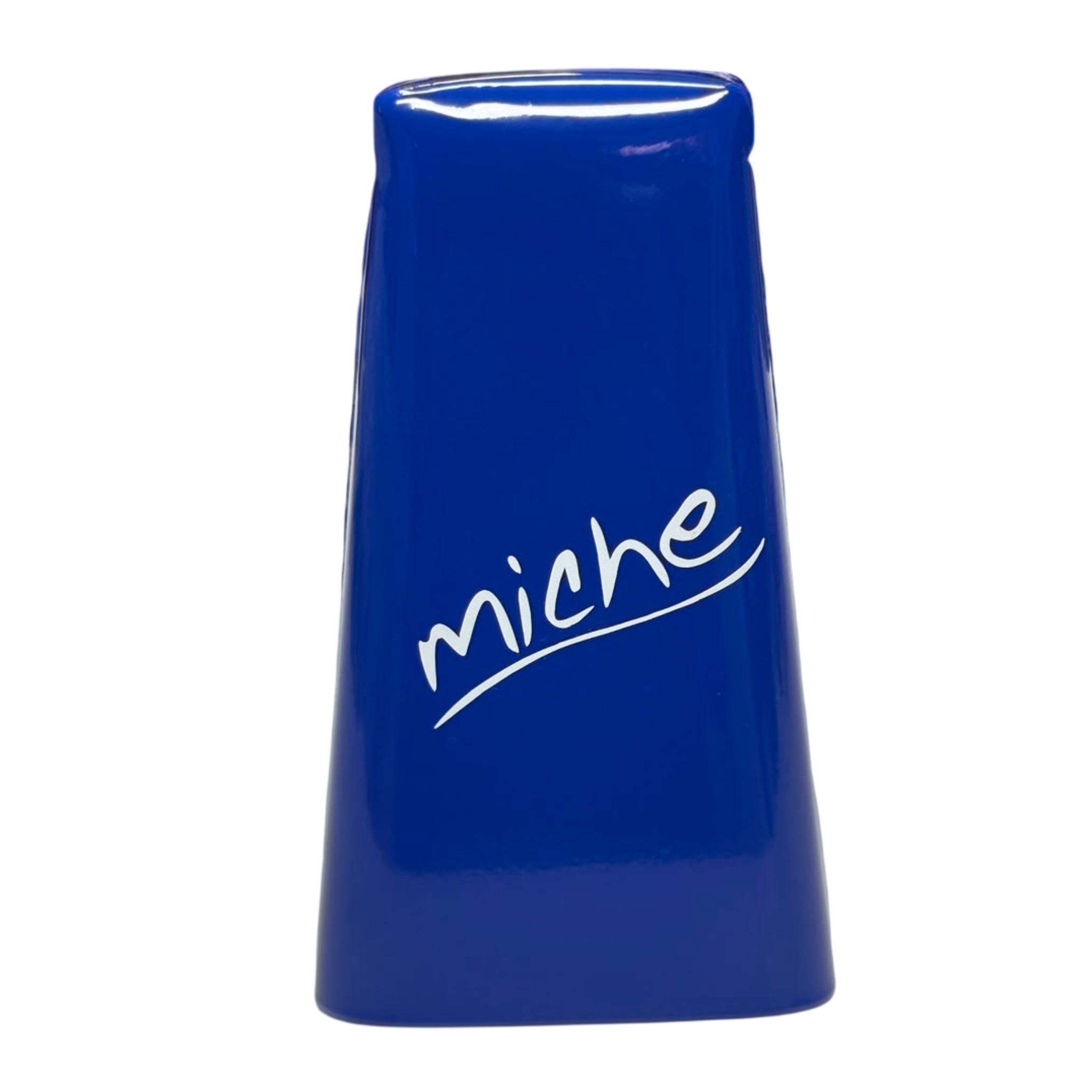 CAMPANA MICHE GRANDE AZUL CON GOLPEADOR