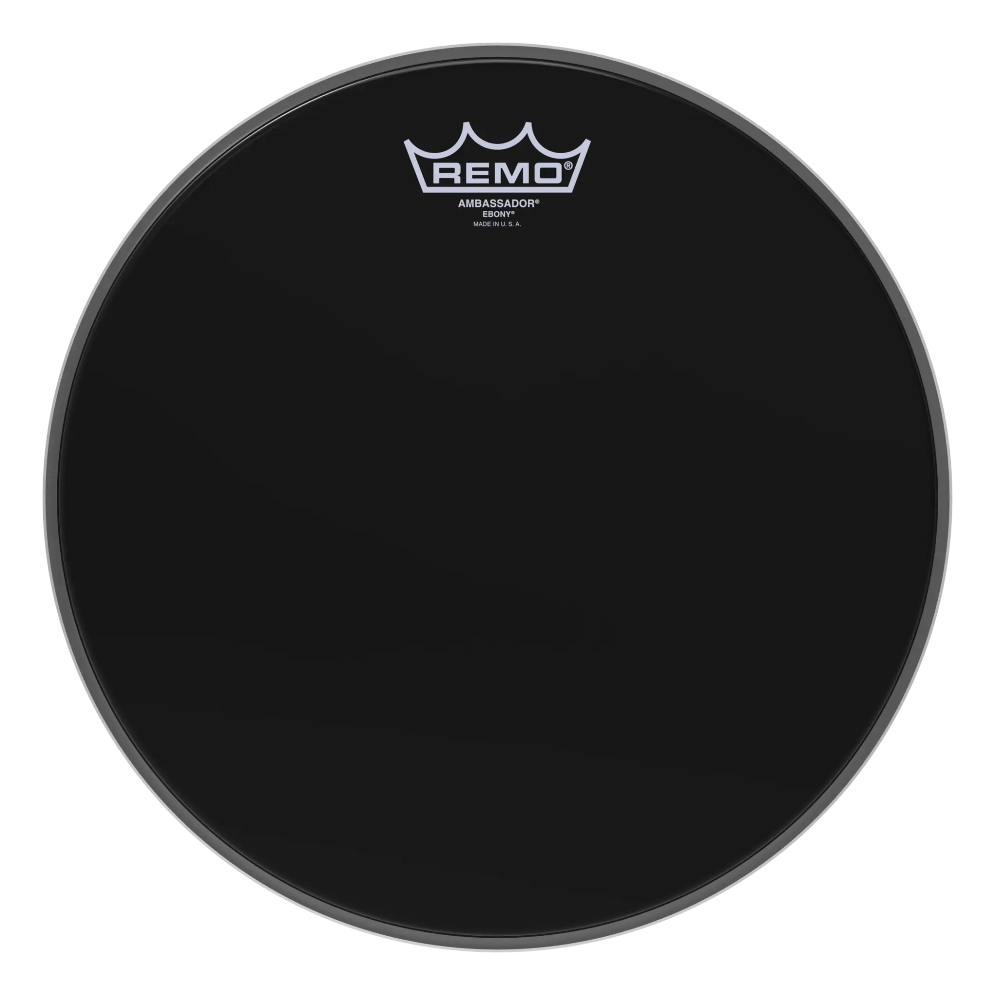 PARCHE DE BATERIA REMO AMBAS 12" EBANO ES-0012-00