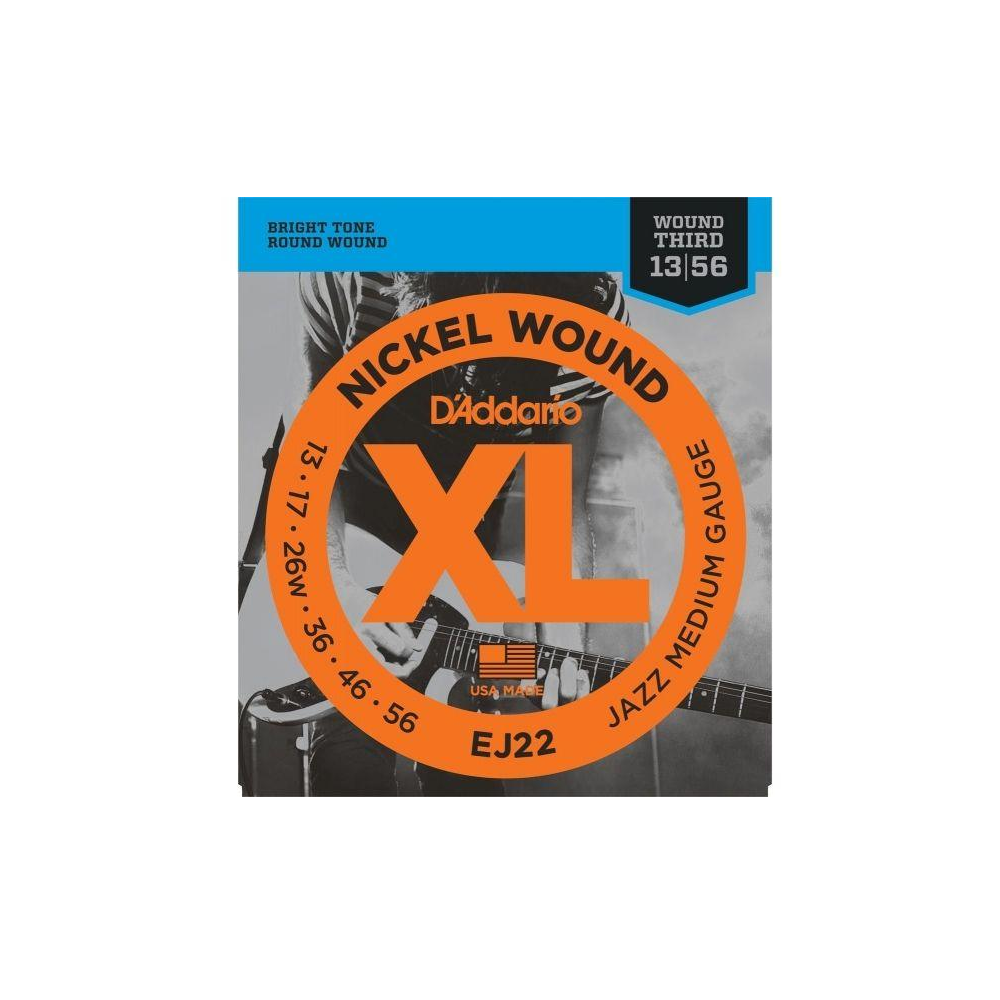 CUERDAS ELEC D"ADDARIO EJ22 13-56 JAZZ M