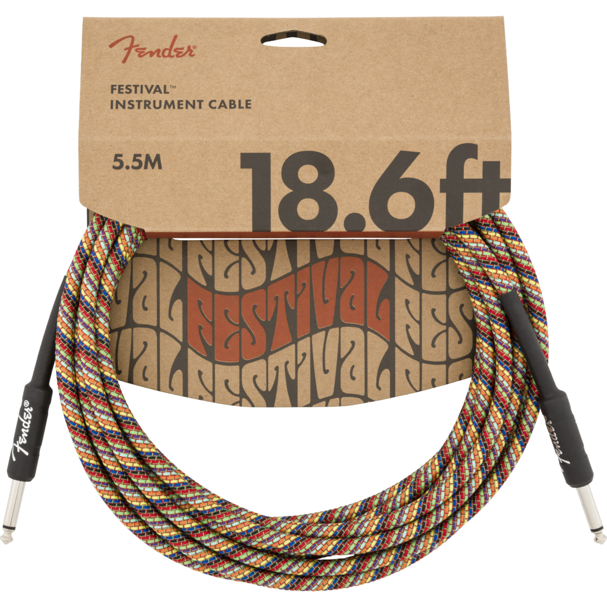 CABLE LINEA FENDER FESTIVAL RAINBOW 5.5 MTS MOD0990918299