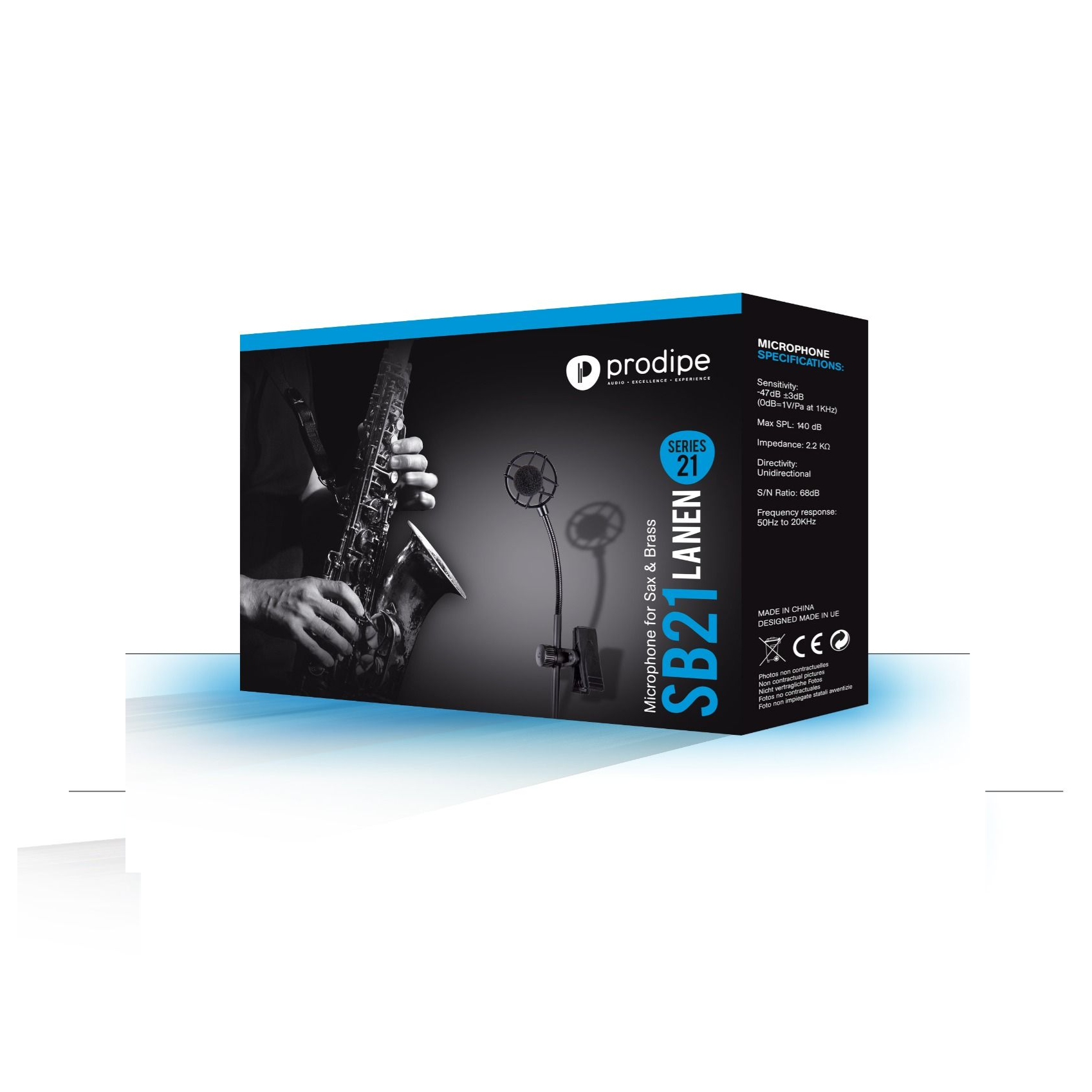 MICROFONO PRODIPE PARA INSTRUMENTOS DE VIENTO Y PERCUSIÓN