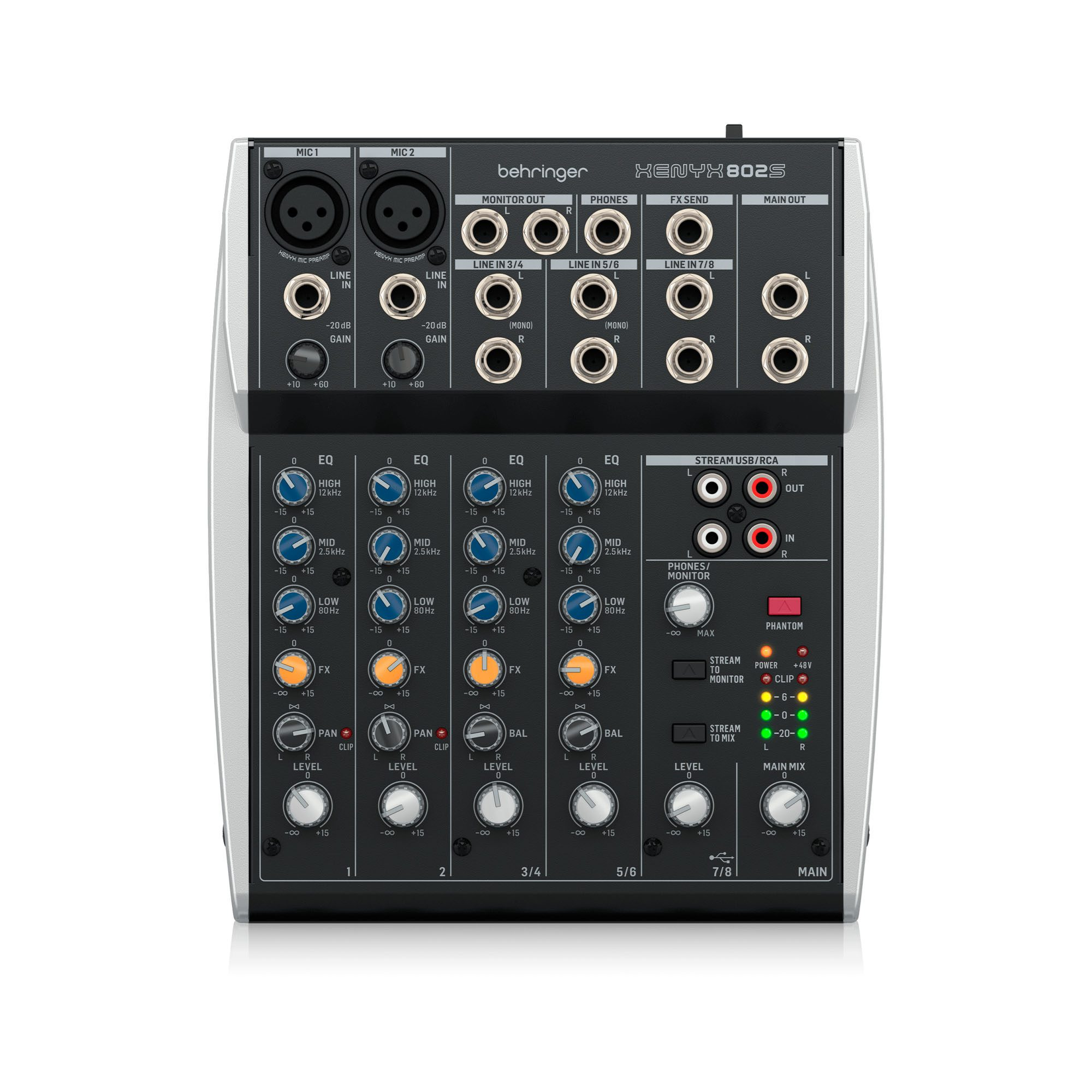 MIXER BEHRINGER XENYX 802S CONSOLA DE AU