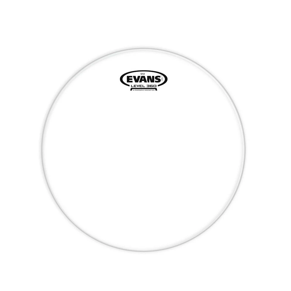 PARCHE BATERIA EVANS TT12G12 12" TRANSPARENTE