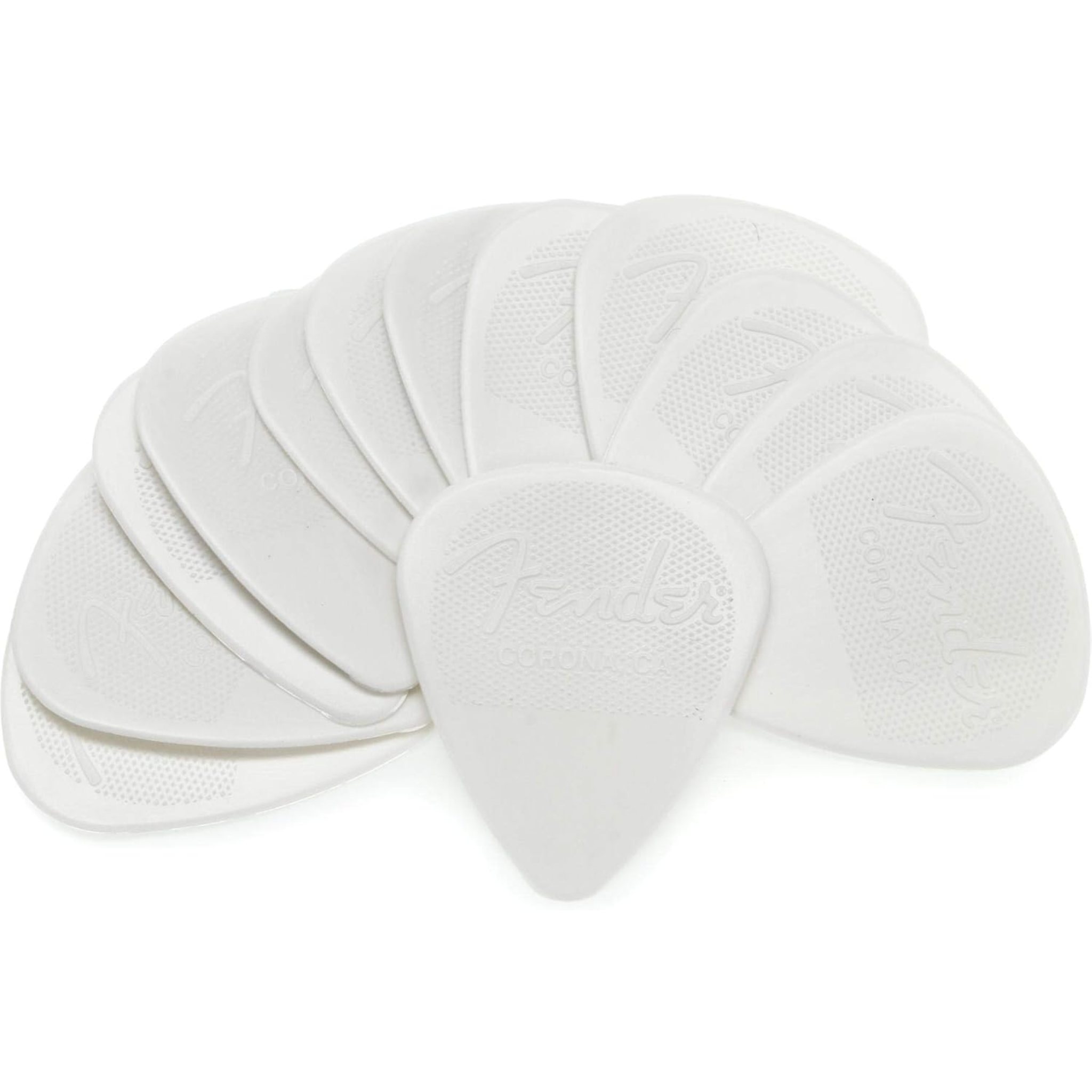 PICK FENDER NYLON 12PK WHITE
