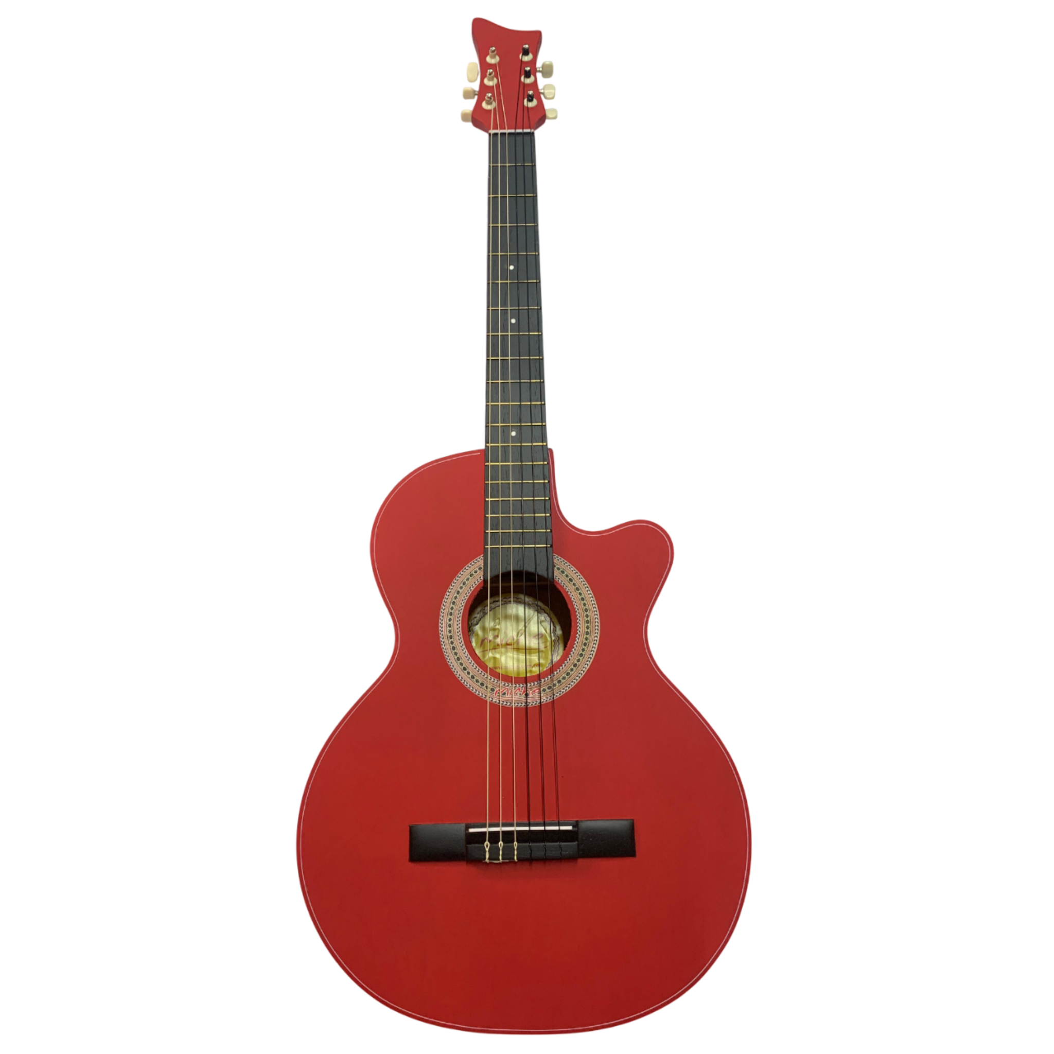 GUITARRA ACUSTICA MICHE/MILL SHAK ROJA CON FORRO GRATIS