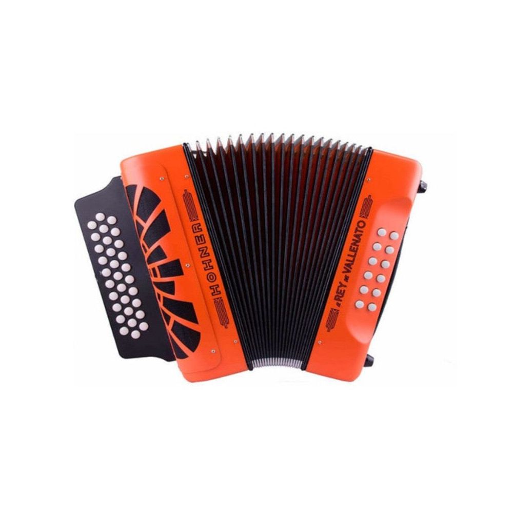 ACORDEON HOHNER REY VALLENATO GCF NARANJA A49251
