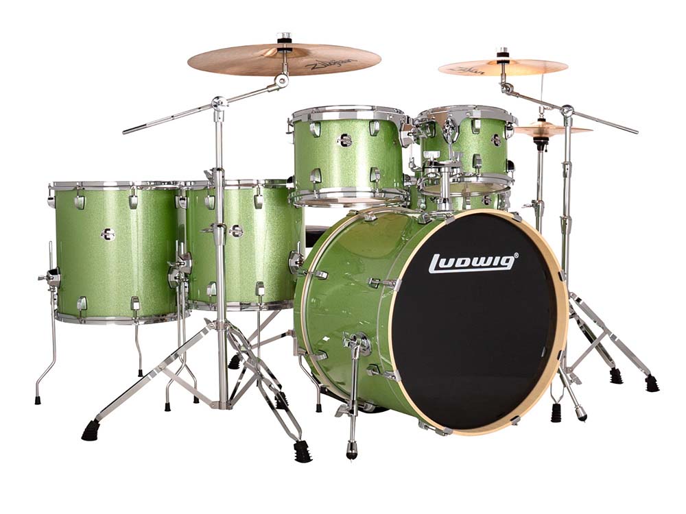 BATERIA LUDWIG EVOLUTION VERDE 6 PIEZAS LE622018DIR